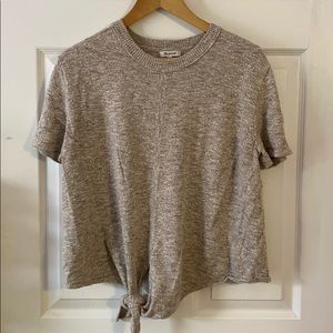 Madewell front tie shirt